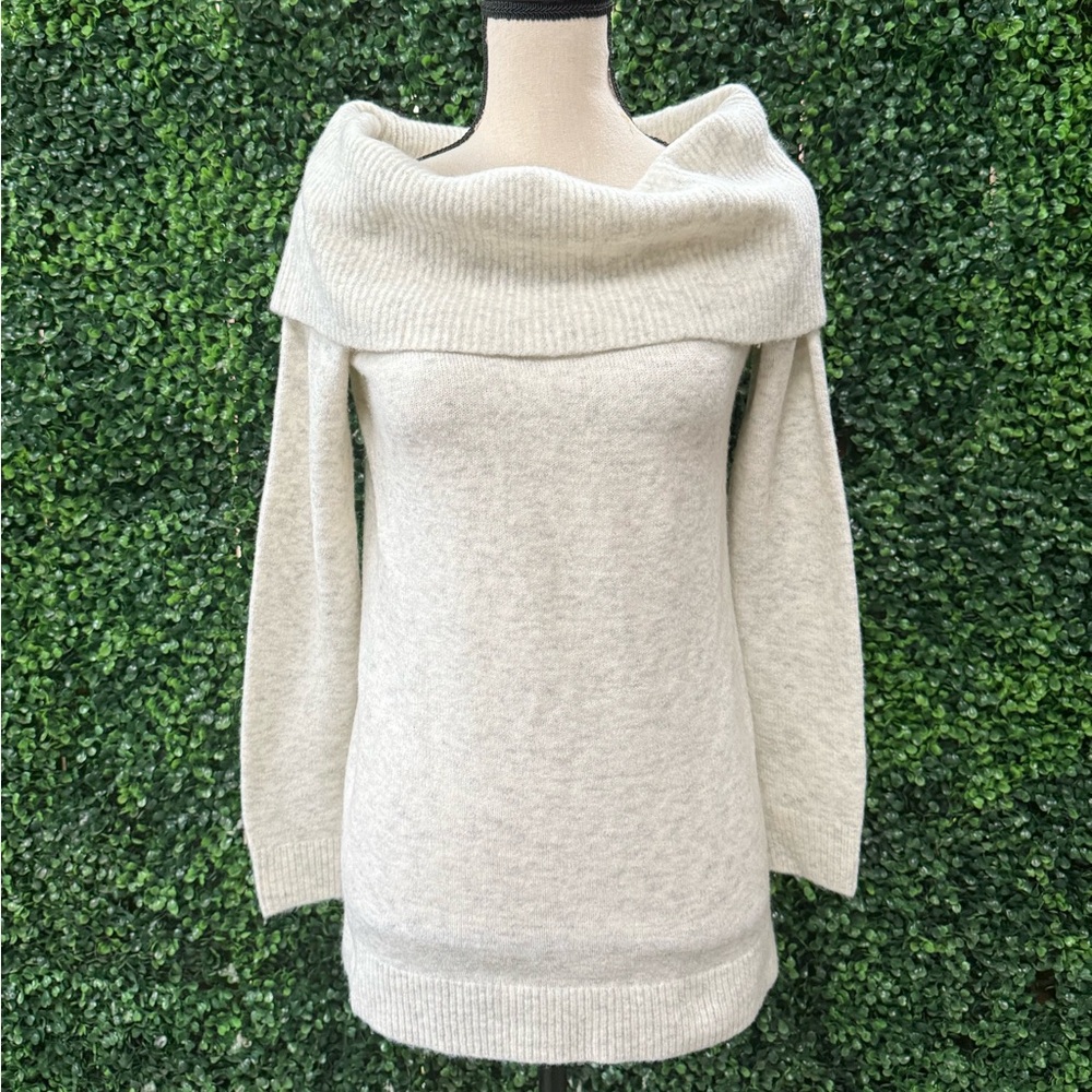 Ann Taylor Off Shoulder Tunic Sweater long sleeve